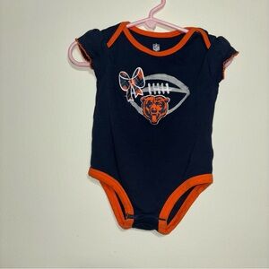 NFL Chicago Bears Navy and Orange Baby Onesie